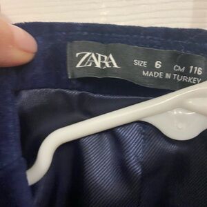Zara blue velvet  blazer